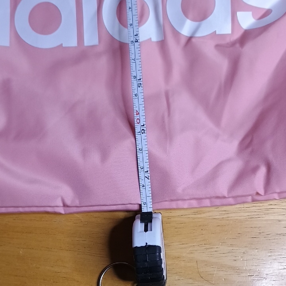 Adidas Pink Trefoil Cinch Backpack With Side Zippered Pocket - Picture 5 of 6